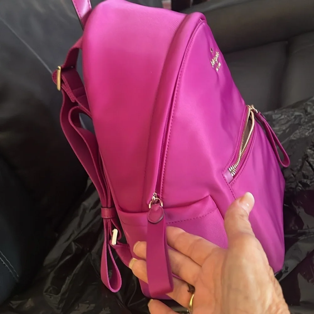 MWT Kate Spade Baja ROSE , beautiful backpack . ๐ measurements on pictures - Picture 7 of 15